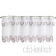 Rideau brise-bise PRINTEMPS pour cuisine / rideau bistrot salle de séjour blanc / 45x85 cm / rideau moderne et transparent - B01N18TMN5